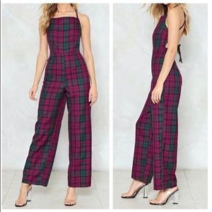 Be Right Back Check Jumpsuit